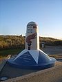 Borne 00 de la voie de la Liberté à Utah Beach.