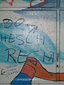 e alemannischi Graffiti, wo öber emool in de Baanhofùnterfierig anegschmiert het: „Do hesch Recht!“.