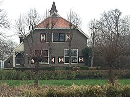 De woning van Zwanenburg aan de Beilervaart 80 nabij Beilen in 2018