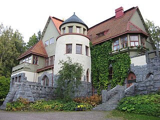 Eliel Saarinen, Herman Gesellius ja Armas Lindgren, huvila Hvittorp, 1902.