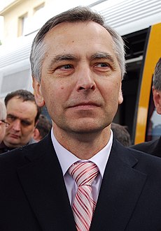 Ján Figeľ počas prehliadky RegioJet, 2011