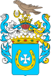 Coat of arms of Count Stanisław and Jerzy Piniński (1780)