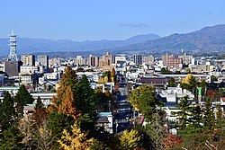 Skyline of Aizuvakamatsu