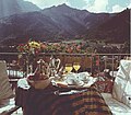 Petit-déjeuner dans un hôtel à Courmayeur.