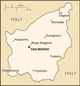 Mapa San Marina