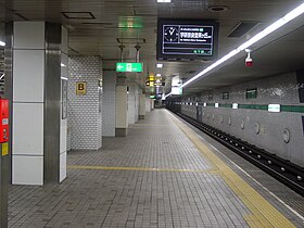 Vue du quai de la station