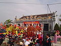 Ceremonial procession of Thành hoàng in Nghĩa Thành village.