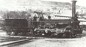 Dampflokomotive „Toess“ Nummer 5 im Hauptbahnhof Zürich