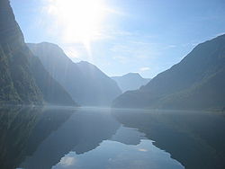 Nærøyfjorden, Norvègia.