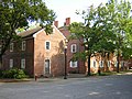 Harmony Society buildings in New Harmony, Indiana, on August 7, 2007.