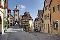 Rothenburg ob reki Tauber je med najbolj znanimi mesti v Frankovski