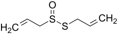 Strukturformel von Allicin