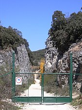 The railroad trench in which the first discoveries were made