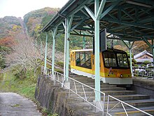 妙見ケーブル黒川駅ホーム.JPG