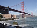 17 juillet 2012 Fort Point et le Golden Gate Bridge à San Francisco.