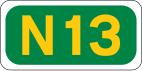 N13 road shield}}