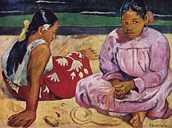 Paul Gauguin, Tahićanke na plaži, 1891.