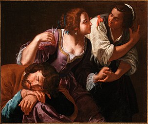 Samson et Dalila, 1630-1638 par Artemisia Gentileschi palazzo Zevallos Stigliano, Naples