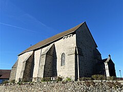 L'église de l'Assomption-de-la-Très-Sainte-Vierge vue depuis le sud-est.