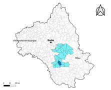 Le Truel dans le canton de Raspes et Lévezou en 2020.