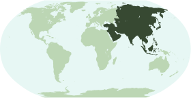 Ubicació del continent asiàtic