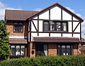 Image 51A 21st-century detached Mock Tudor house in Scotland. Its timber framing is typical of English Tudor architecture. (from Culture of the United Kingdom)