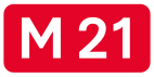 Highway M21 shield}}