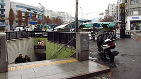 Un accès à la station en 2018.