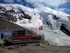 Le Weissmies vu depuis Hohsaas, Alpes valaisannes