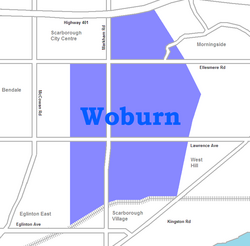 Location of Woburn