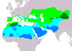 Distribución de Calandrella brachydactyla