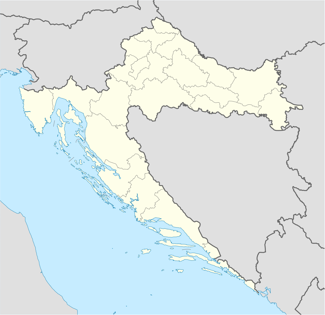 Carte de Croatie