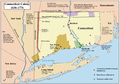 Image 26Map showing the Connecticut, New Haven, and Saybrook colonies and the CT-NY dispute (from History of Connecticut)