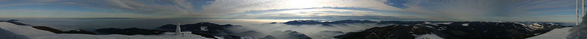 360° panorama from the summit - 7 January 2006