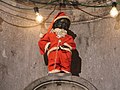 Manneken Pis van Brussel als kerstman