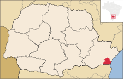 Location in Paraná