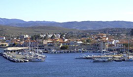 Marina and medieval castle in Seferihisar's Sığacık coastal area