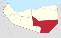 Location in Somaliland (de jure)