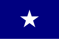 Попередній прапор Міссісіпі (Bonnie Blue Flag), 9 січня 1861 — 25 січня 1861