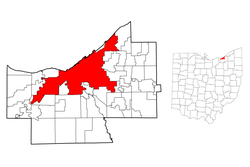 Location in Kabupaten Cuyahoga, Ohio