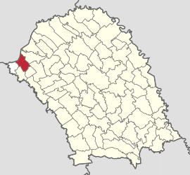 Location in Botoșani County