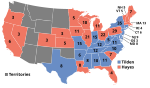 Electoral map, 1876 election