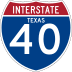 Interstate 40 marker