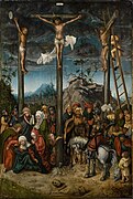 Lucas Cranach el Viejo (c. 1505-c. 1520). Crucifixión (en alemán Kreuzigung).