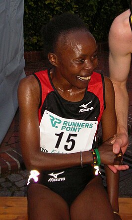 Tegla Laroupe in 2007 in het Duitse Schortens