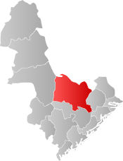 Åmli within Aust-Agder