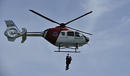 een politiehelikopter van Ertzaintza