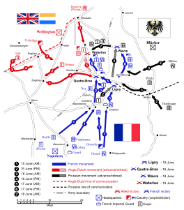 Map of the Waterloo Campaign