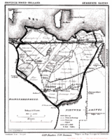 Gemeente Sloten in 1868. De Osdorperpolders zijn gelegen bij Oud Osdorp ligt links op de kaart, ten westen van de Sloterdijkermeerpolder.