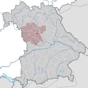 Li position de Schwabach in Bavaria